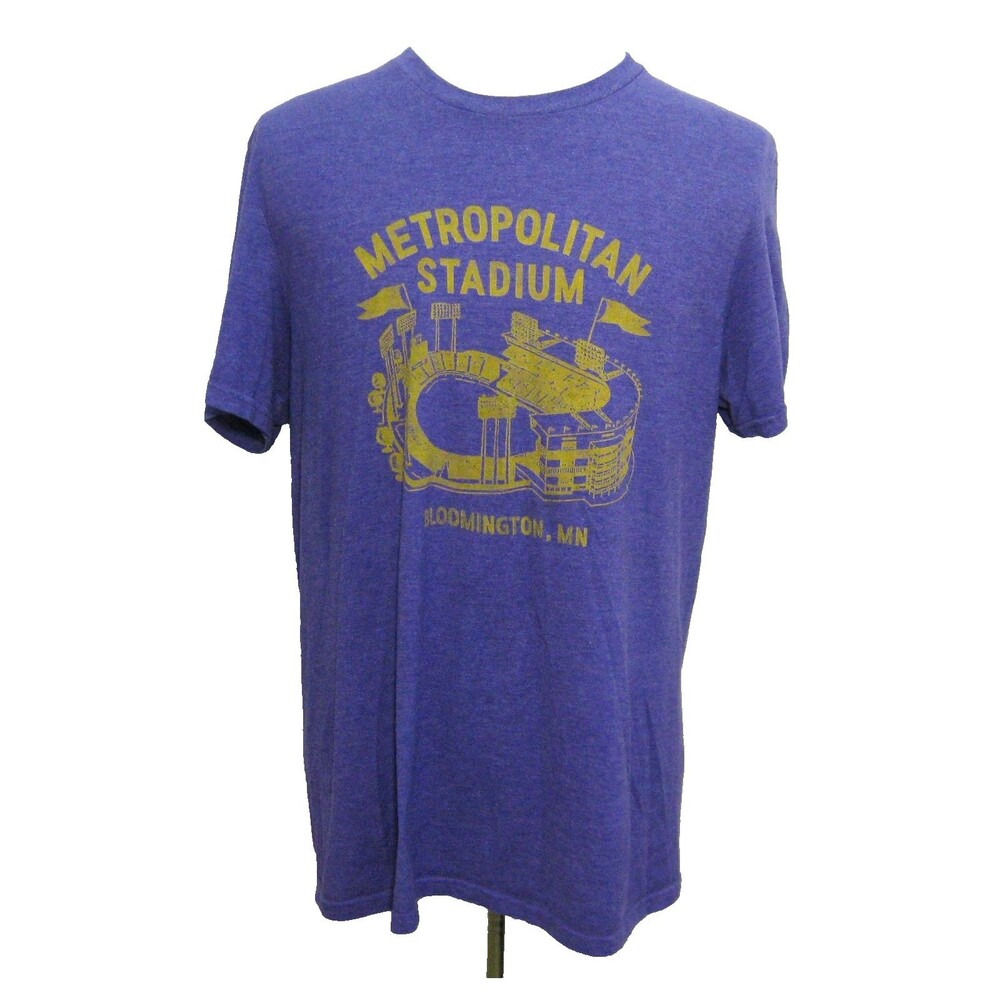 Metropolitan Stadium T-Shirt Mens XL Minnesota Viking Twins Graphic Cotton Top